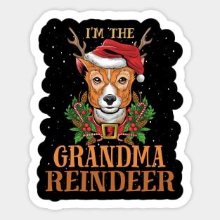 Im The Grandma Reindeer Christmas Funny Pajamas Funny Christmas Gift Sticker